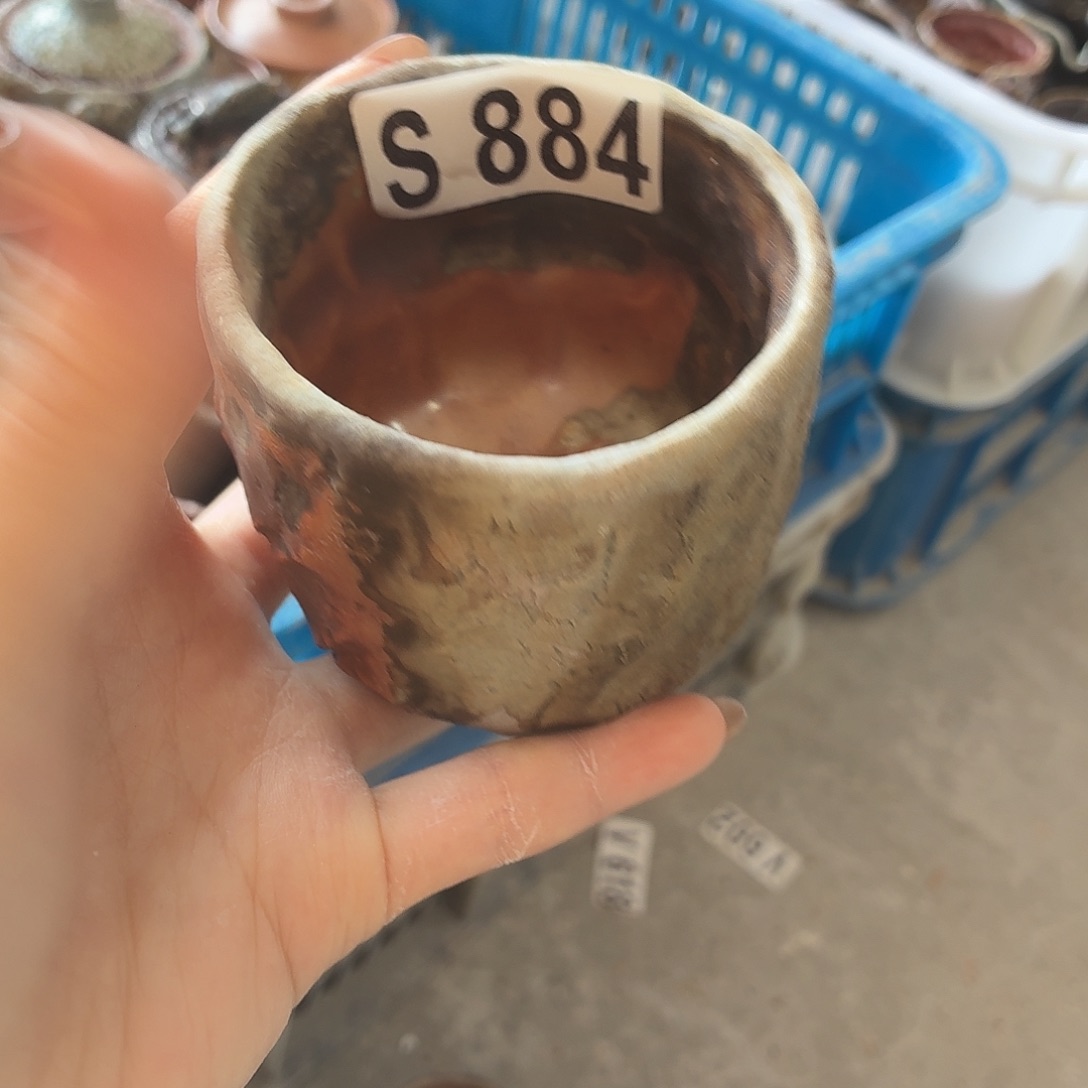 执***官陶园柴烧，精品高货S884瑕