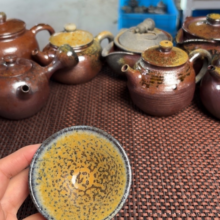 紫砂茶杯小斗笠杯50 C