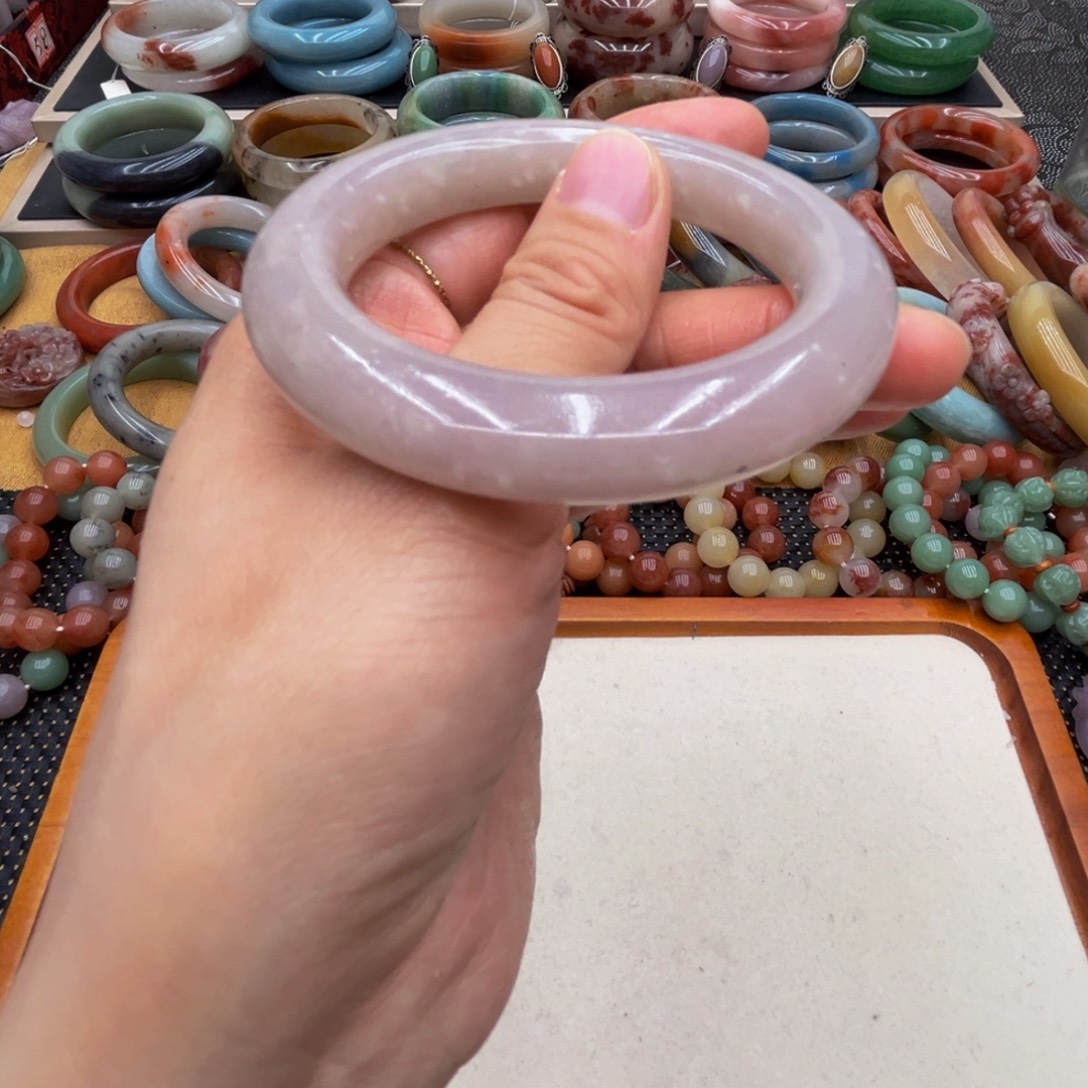 石英质玉未镶嵌圈口53