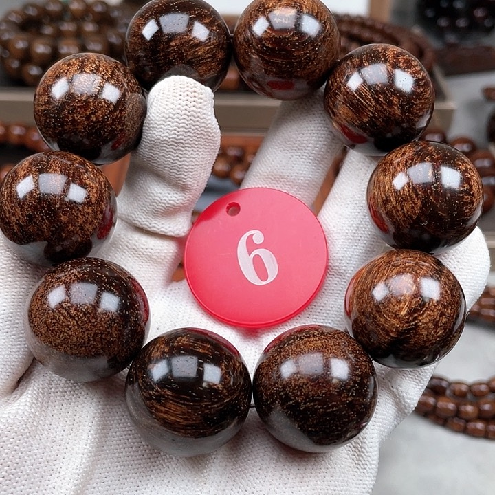 贡木手串/手链黑果冻火彩25