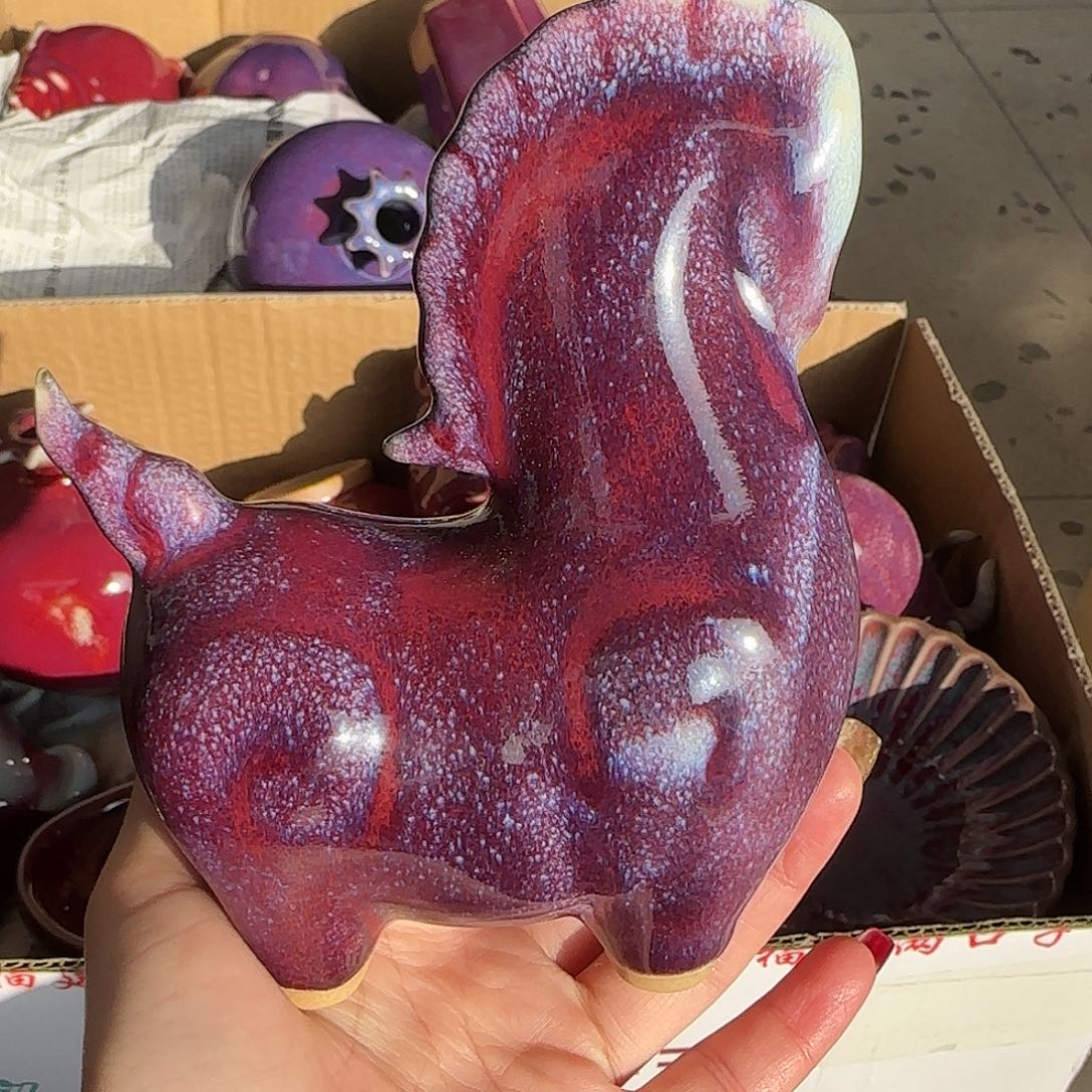 陶摆件郑家钧窑摆件