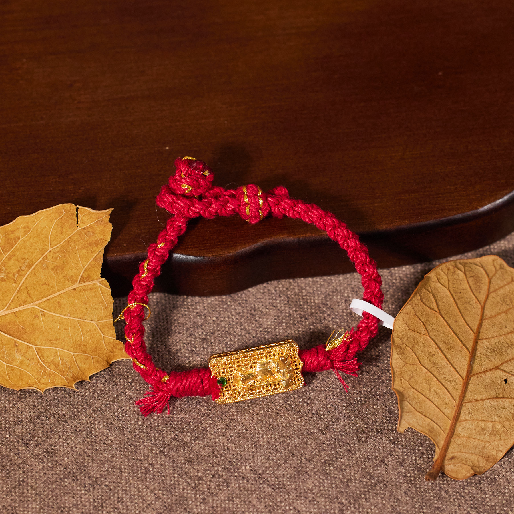 【歪歪】（素金）地藏王手绳*18K镶嵌N6531