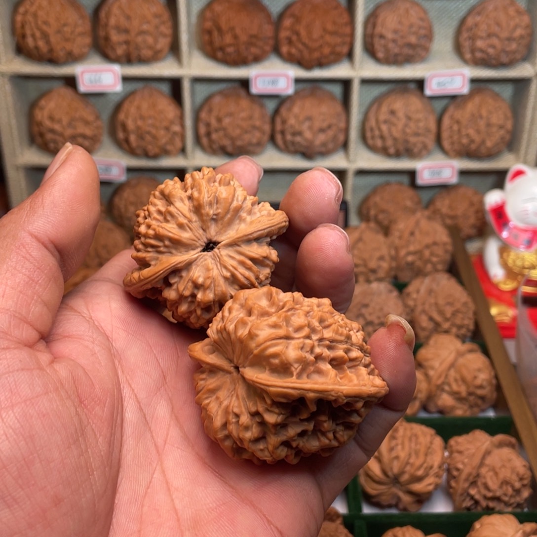 相***光把件文玩核桃官帽