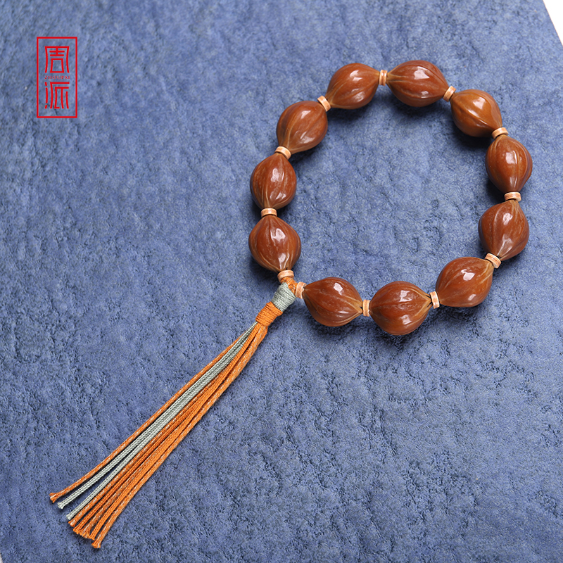 周派春毅核坊小籽大籽四花橄榄核素串手工核雕素核手串手持原核