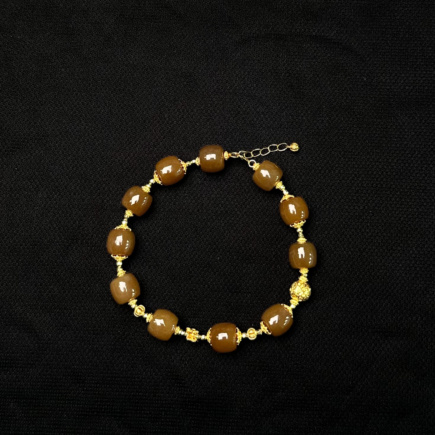 【乐小福珠宝和田玉专场】18k金和田玉手链多样性发货（h185）