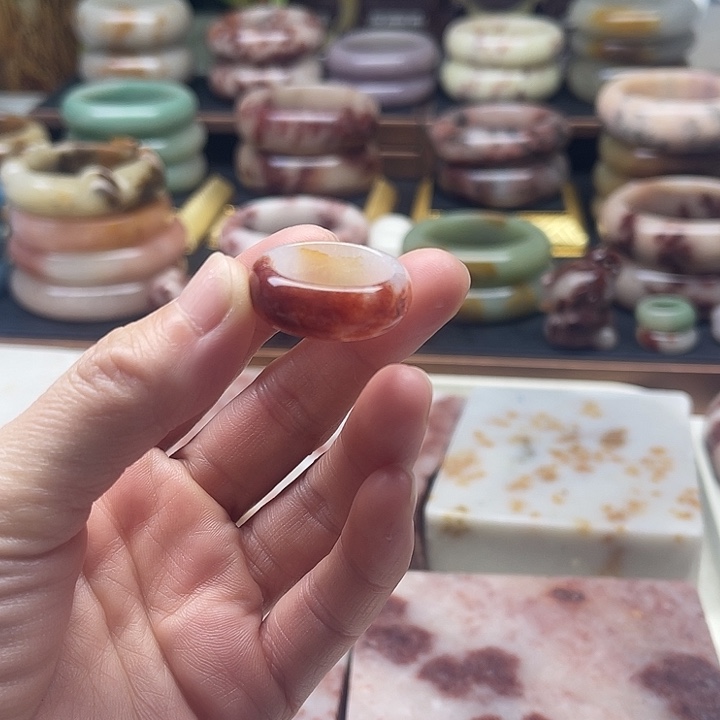 木变石9K金镶嵌手镯