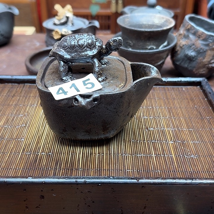纯手工制作粗陶茶具