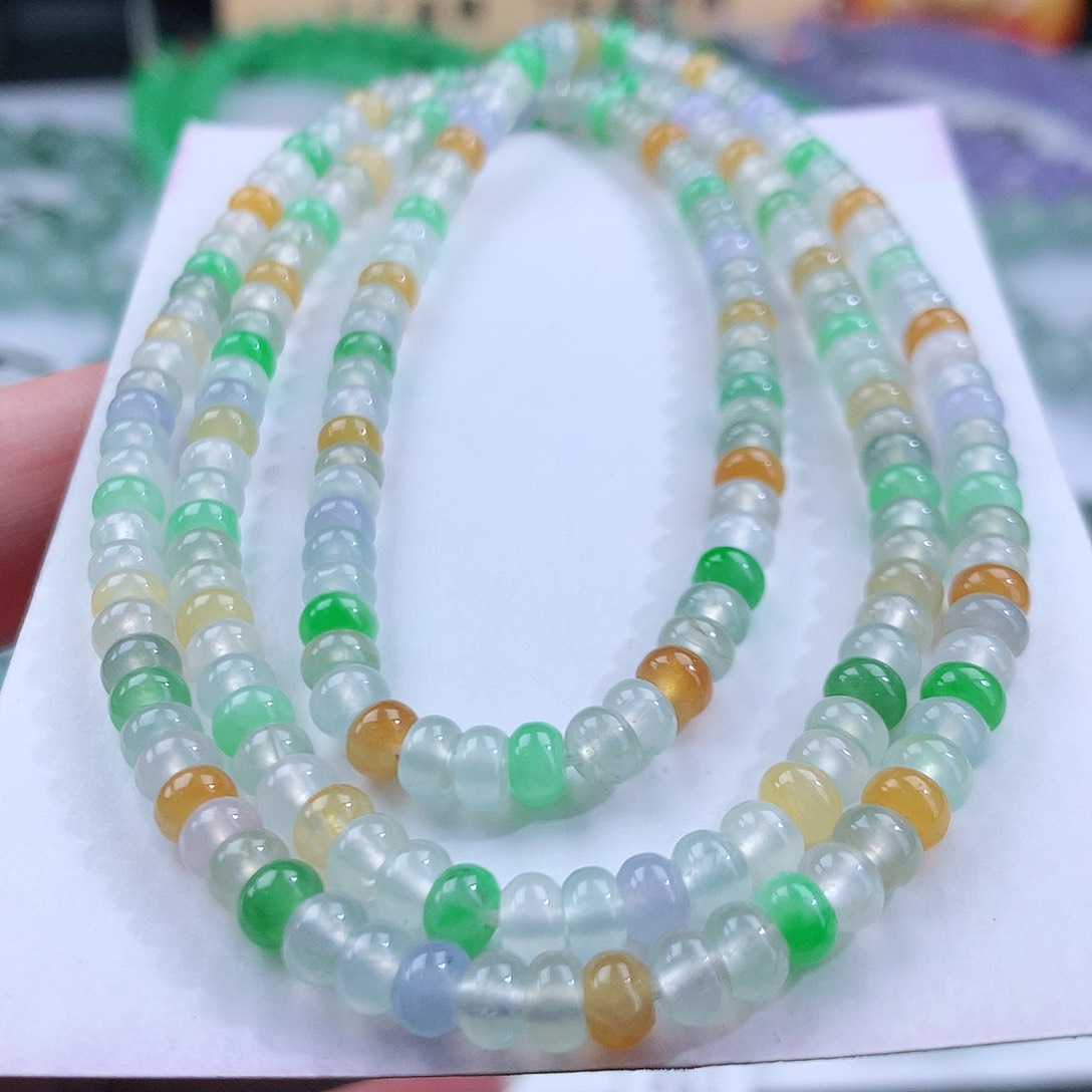 翡翠手链未镶嵌卡4.6mm