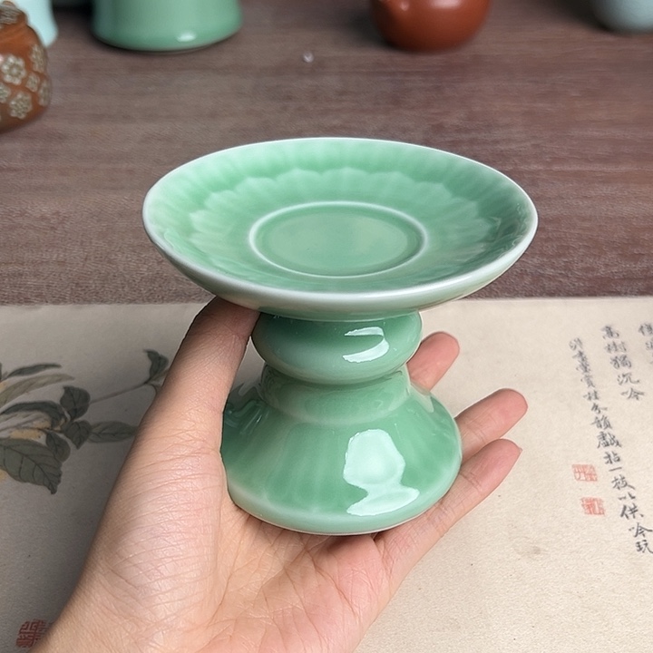 龙泉云间青瓷小米茶器