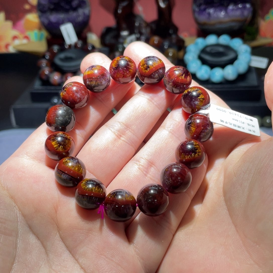 水晶手串未镶嵌木*极光23