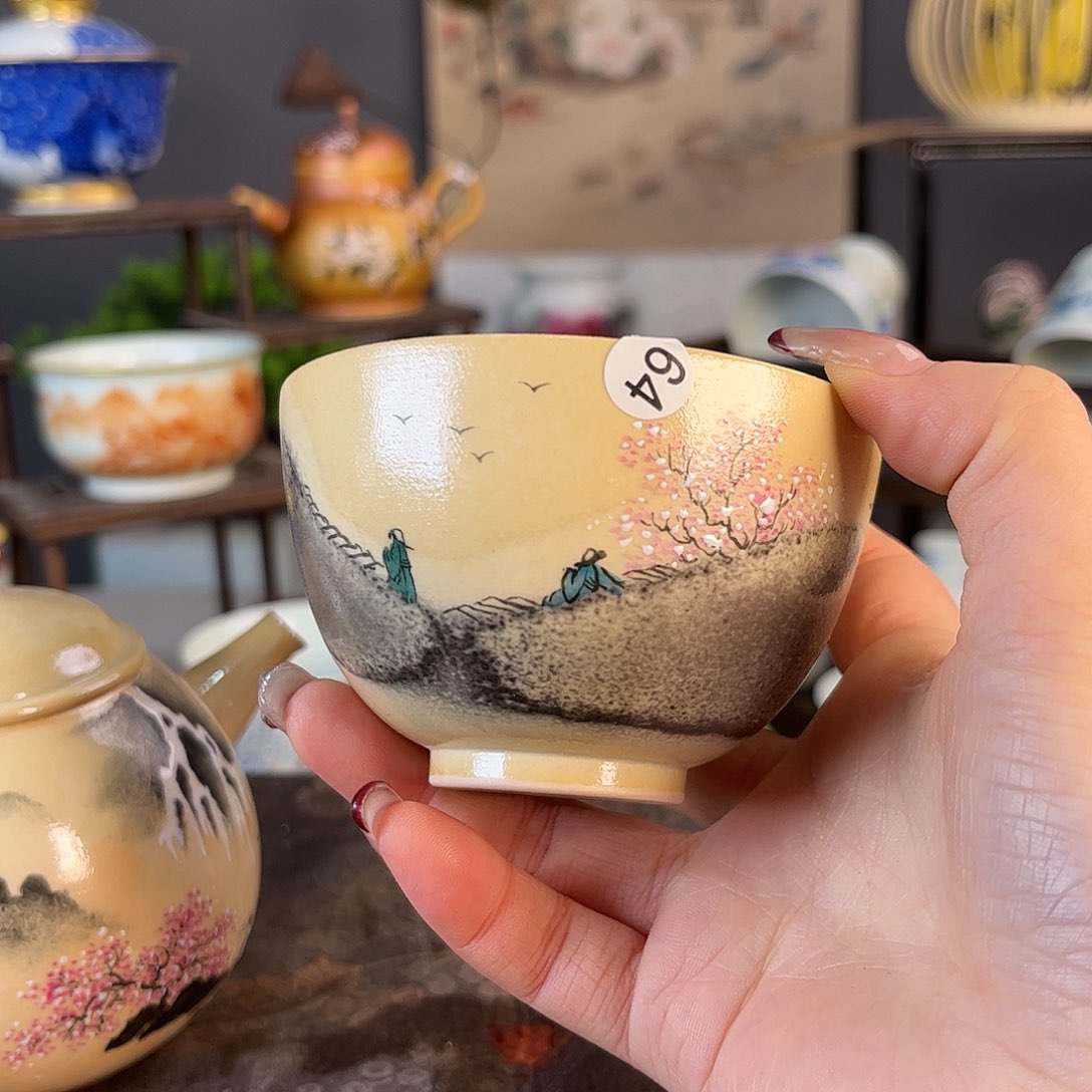 杯景德镇陶瓷茶杯多人