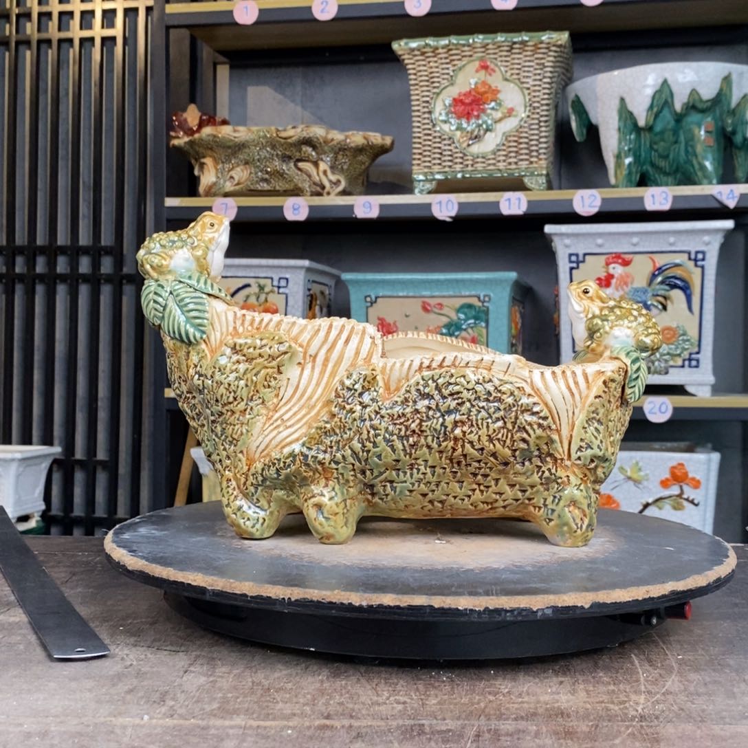 陶瓷彪*15异形盆