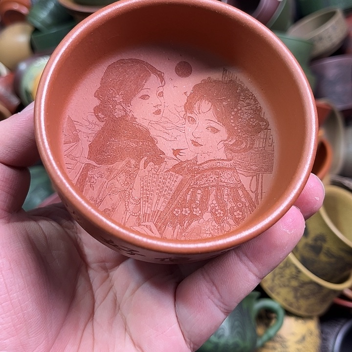 紫砂茶杯全手工紫砂主人杯