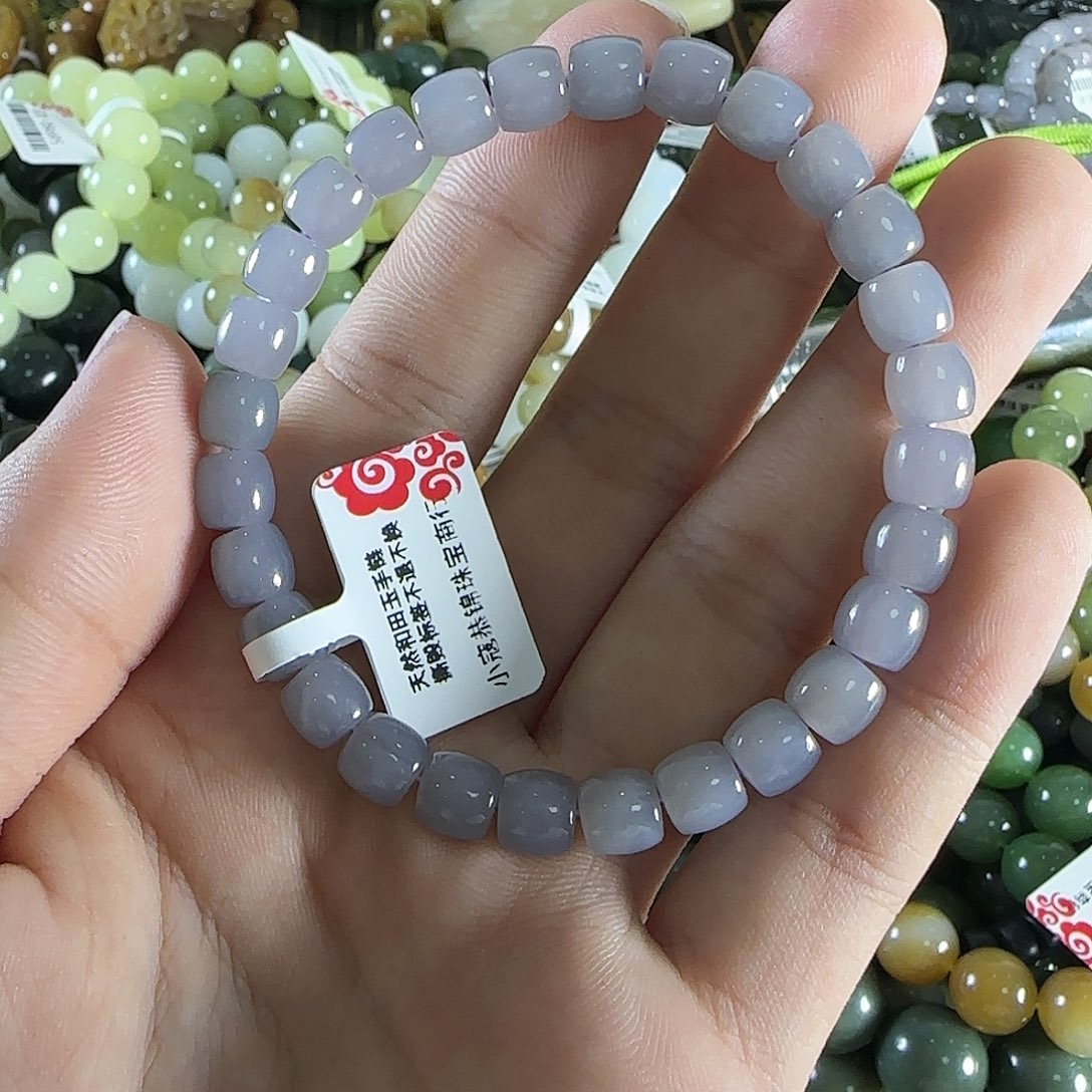 和田玉手链未镶嵌23