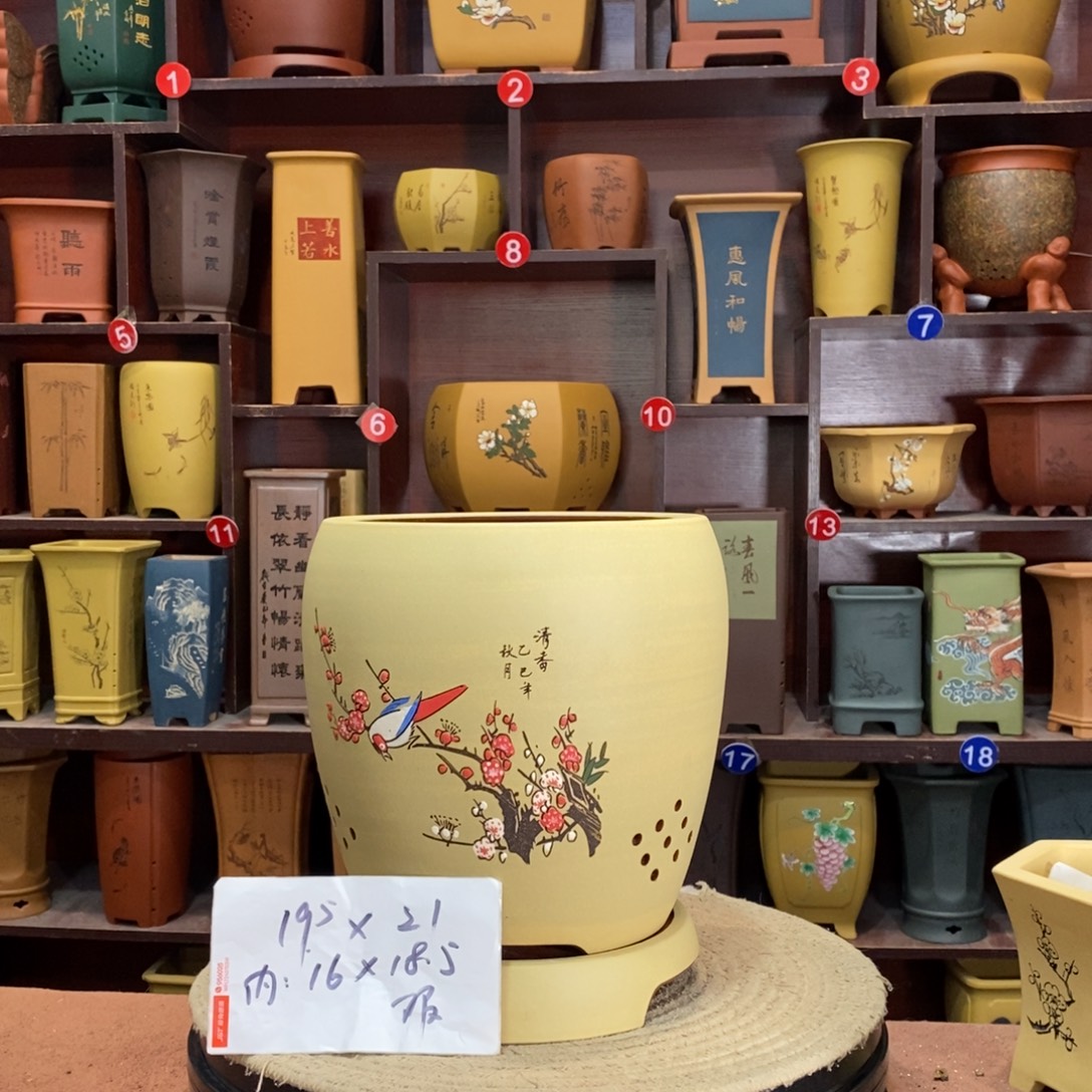 紫砂艺术紫砂花盆