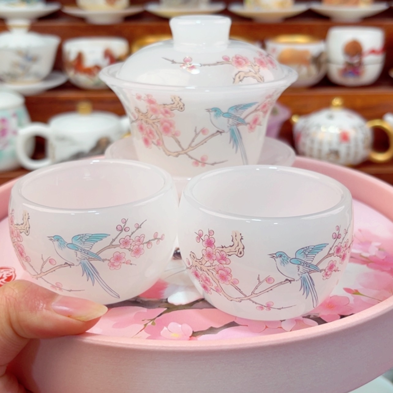 【闪购商品】高货羊脂玉瓷陶瓷茶具