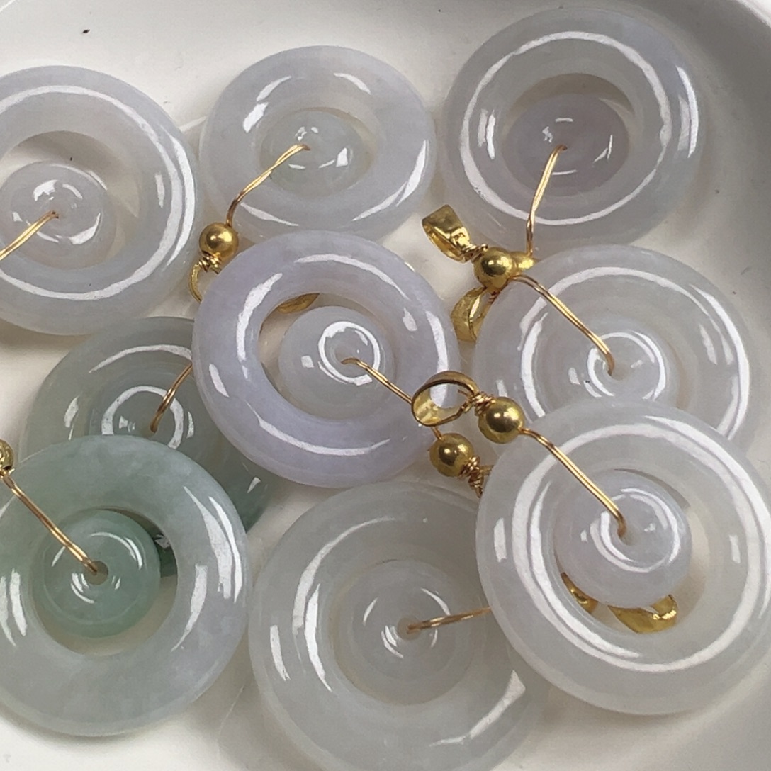 翡翠散珠翡翠子母扣一个可挑