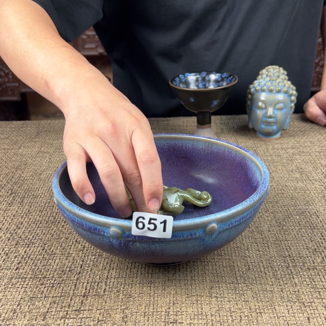 Lao窑瓷直播间开门货阿*陶瓷艺术品正能量开门