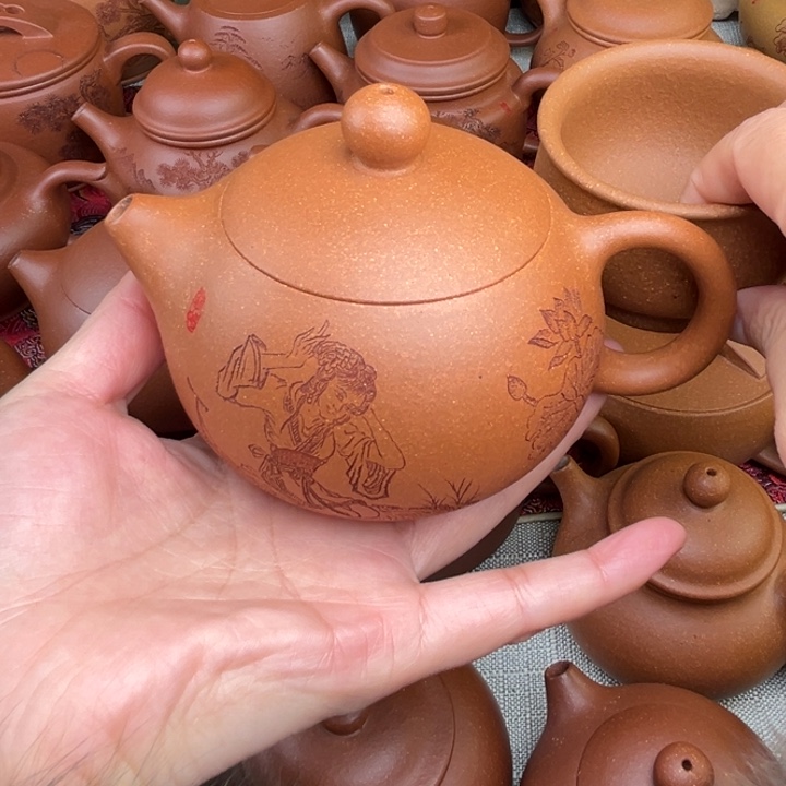 原矿黄降坡刻绘西施精工半手260c c