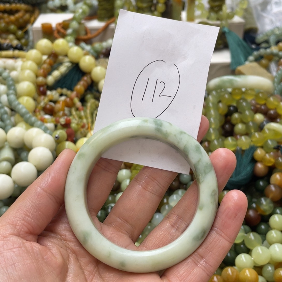 蛇纹石玉手链未镶嵌