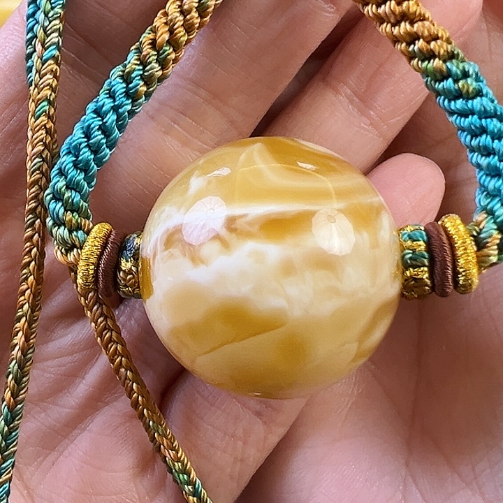 蜜蜡颈饰未镶嵌蜜蜡