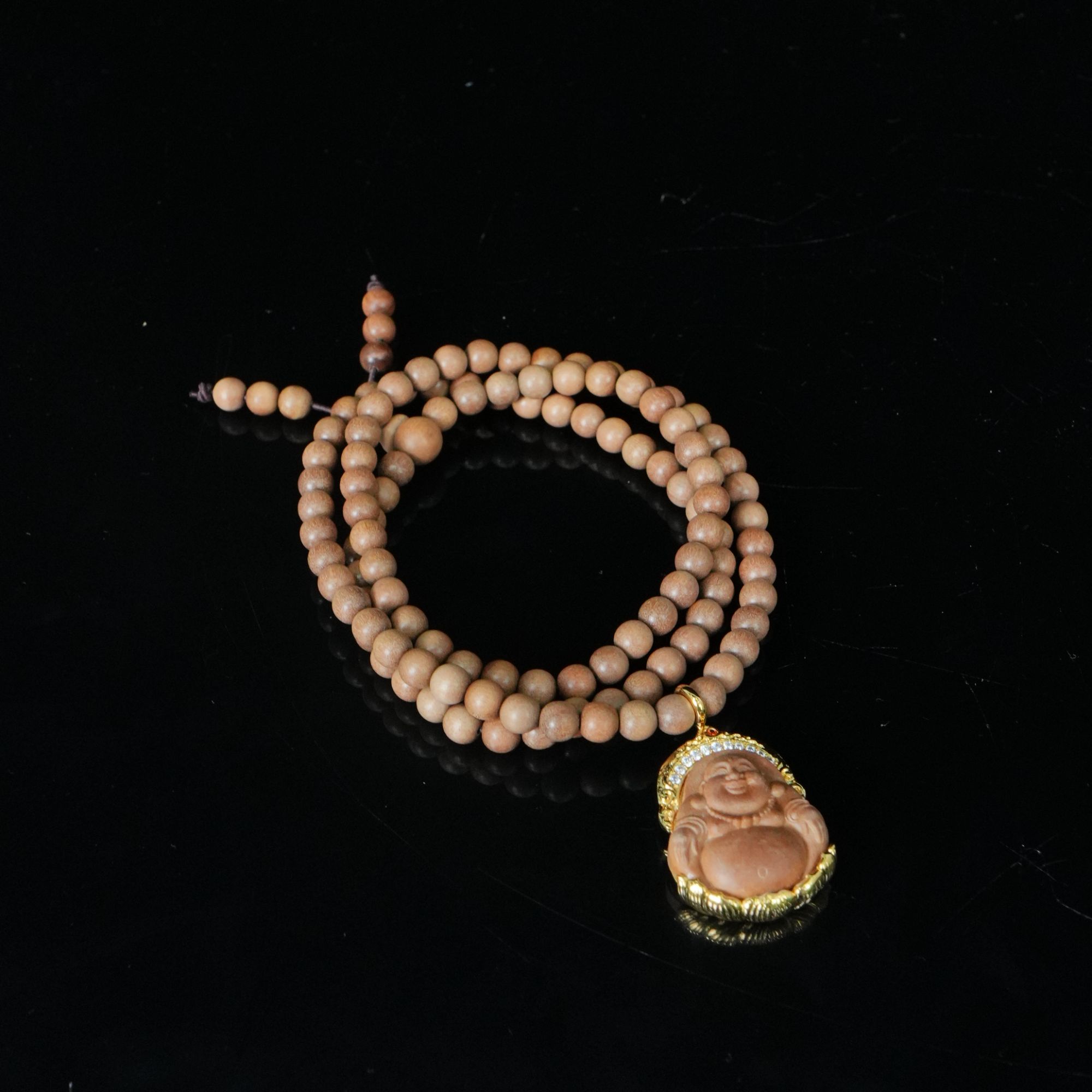 7618 印度老山檀香弥勒佛 0.52cm 弥勒佛2.0x0.7x2.6cm  11.59g