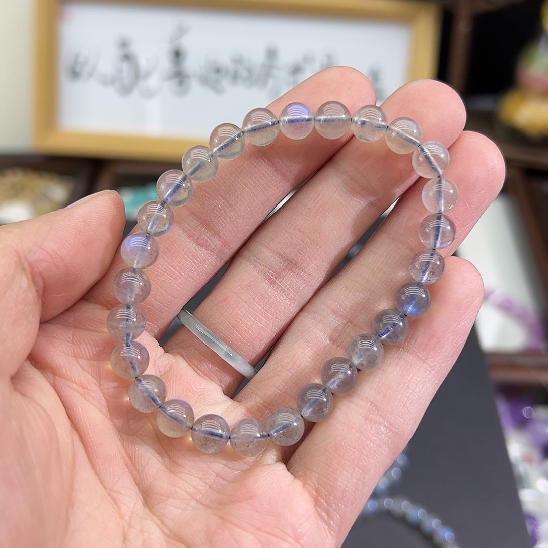 未镶嵌手链烟晶88