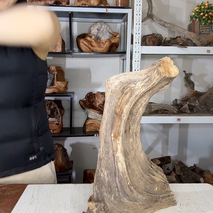 傻***爹木太行崖柏摆件摆件