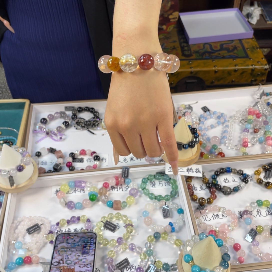 水晶手链银S925镶嵌