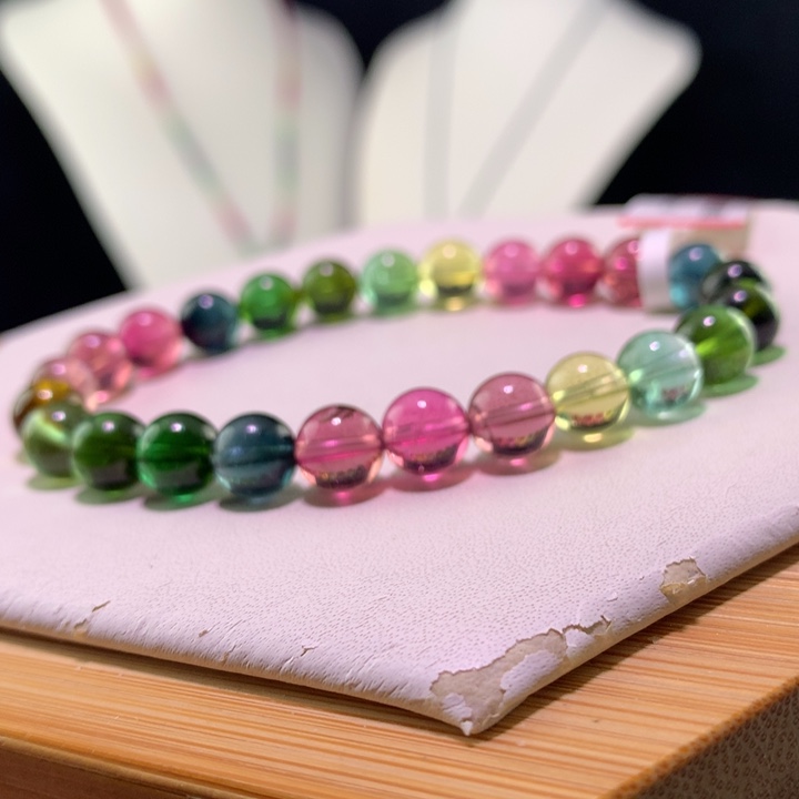 双色碧玺手链未镶嵌