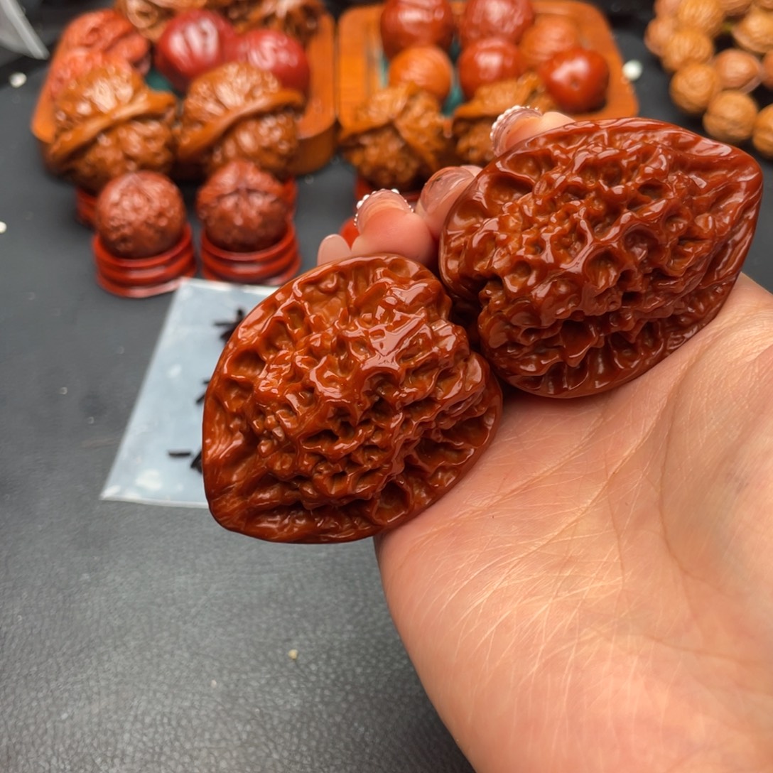 等***）把件文玩核桃官帽