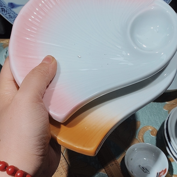 瓷片新年快乐万事如意