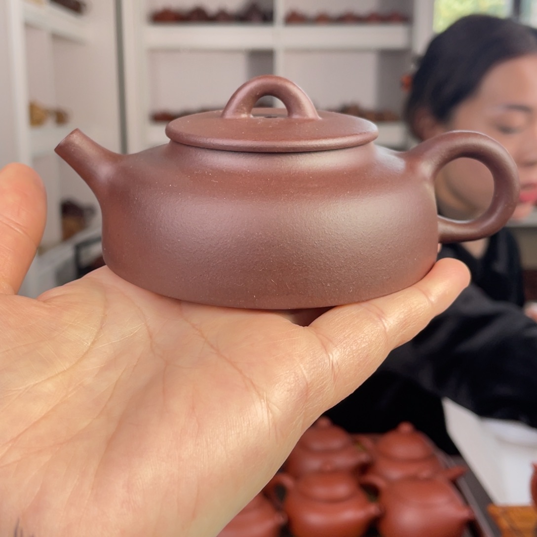 紫砂茶壶紫泥平盖155cc