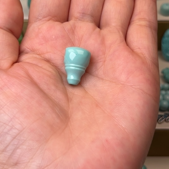 绿松石未镶嵌三通