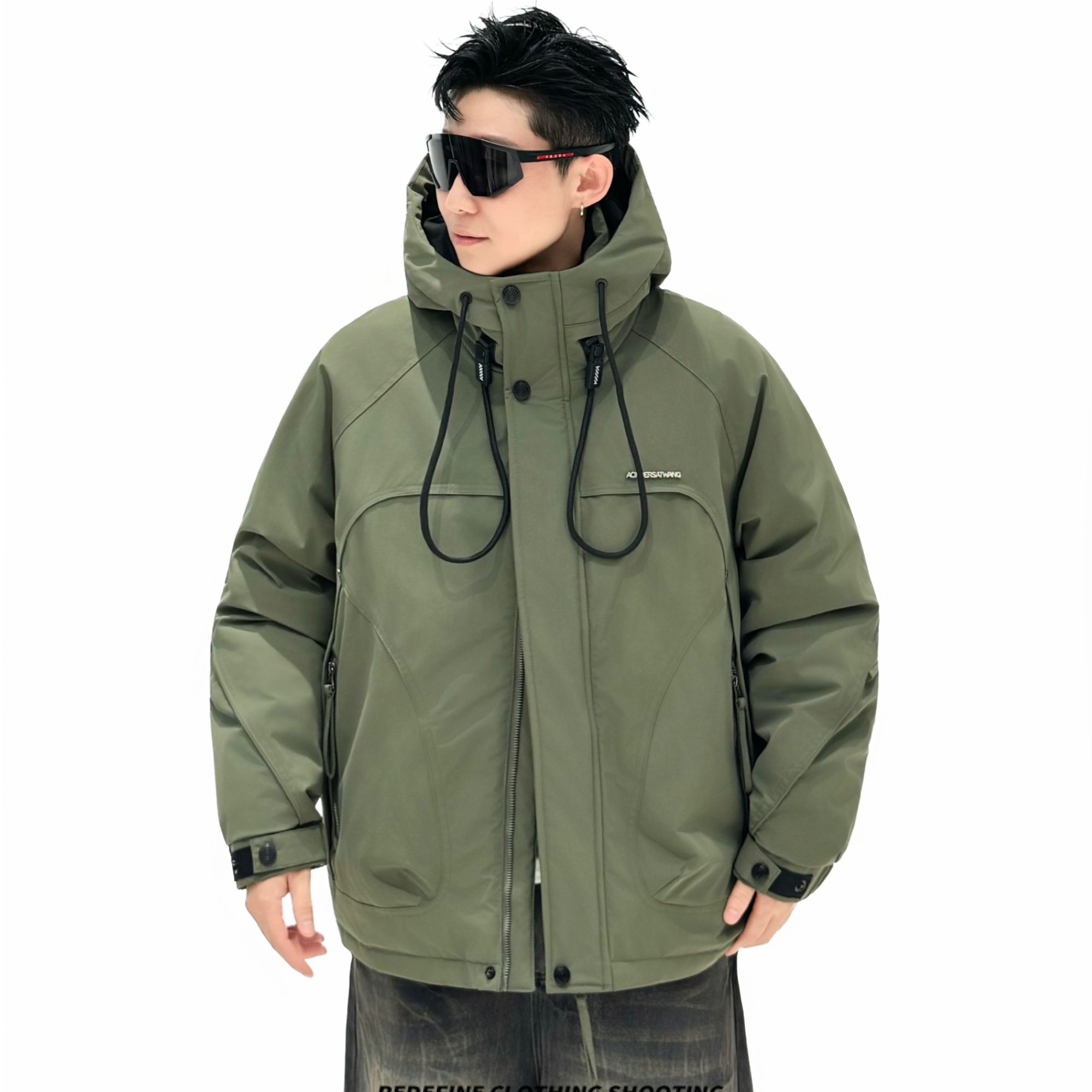 冬季2025新款加厚外套保暖男装羽绒服休闲轻薄连帽潮流百搭上衣