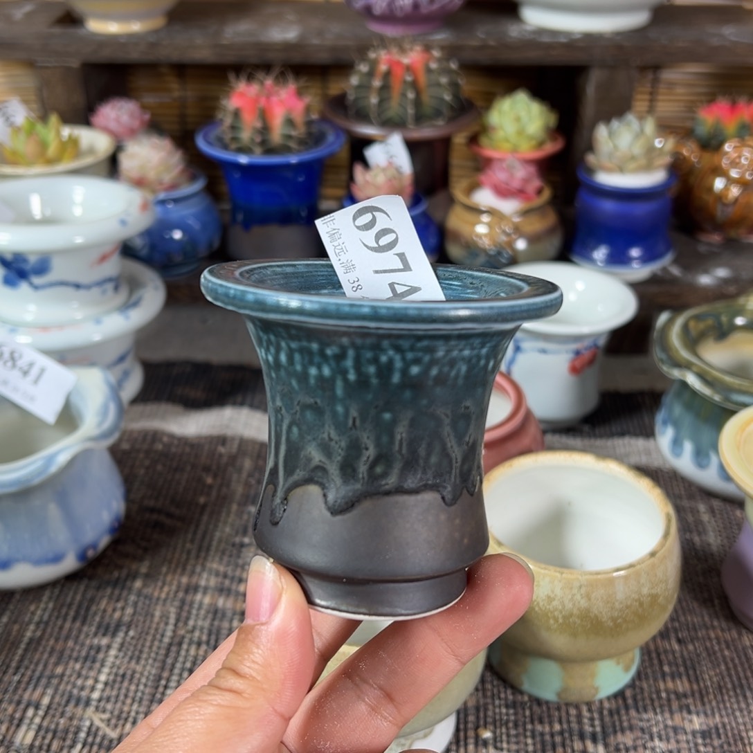 红陶景德镇手工花盆