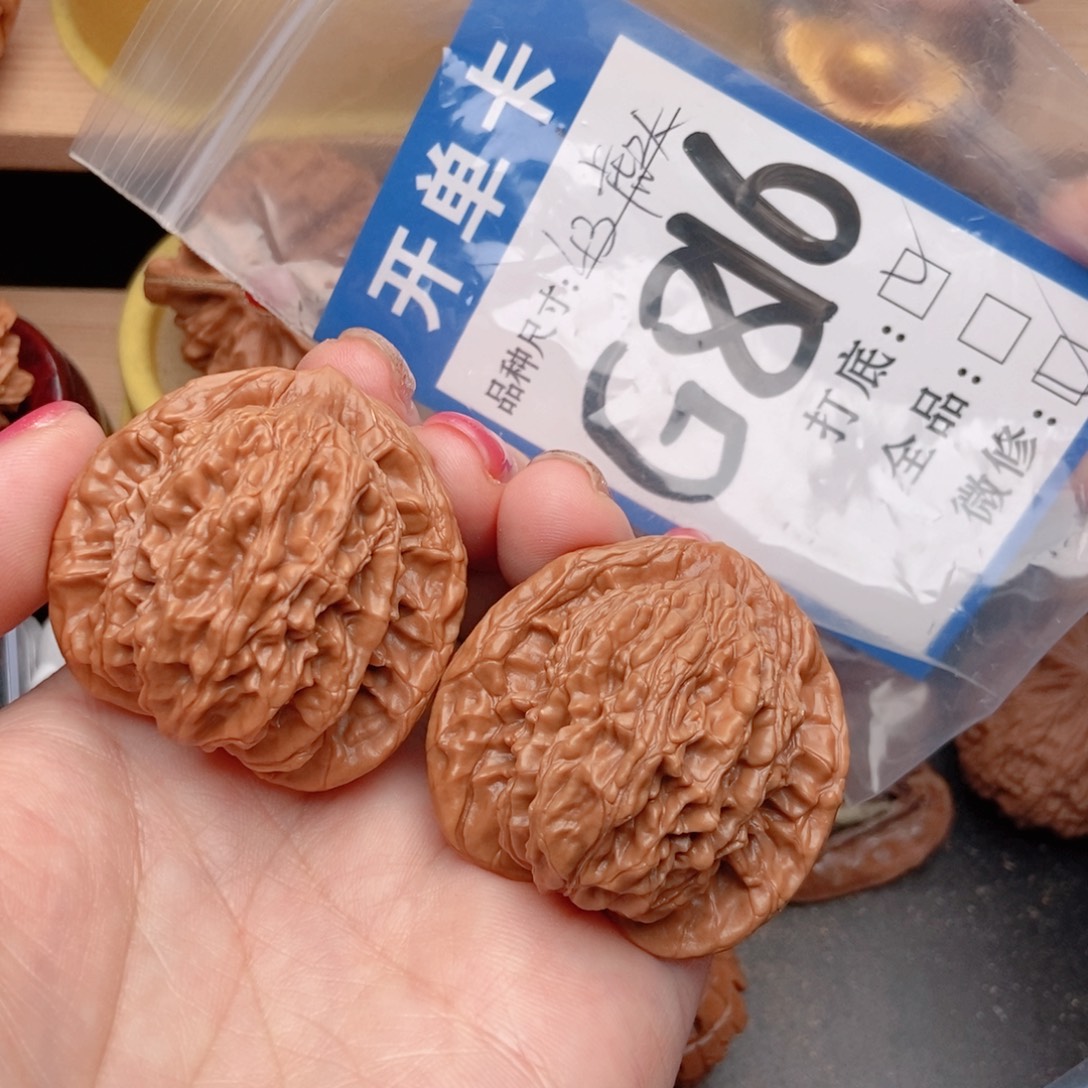 桃核吊坠核桃虎头