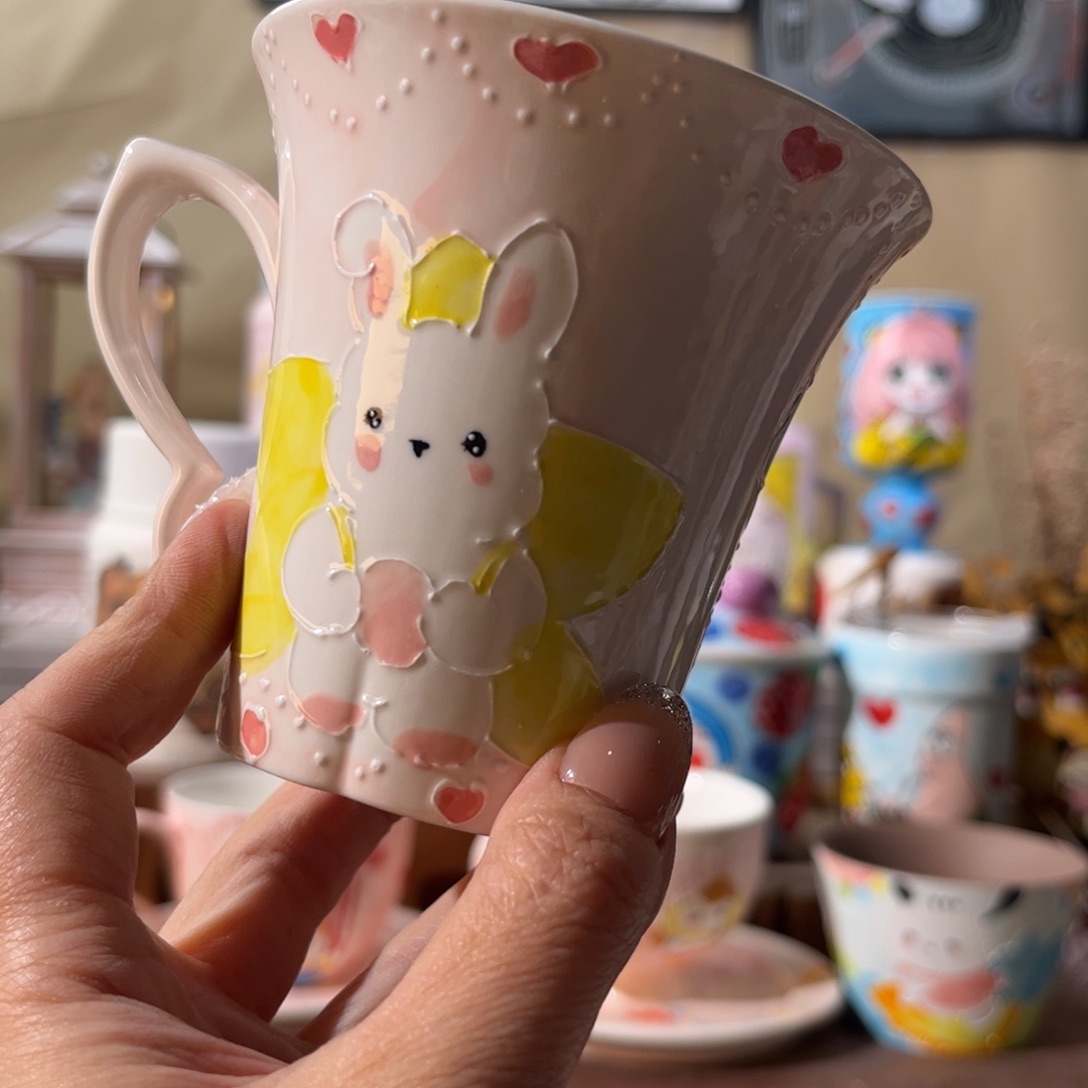 景德镇陶瓷手绘文创水杯