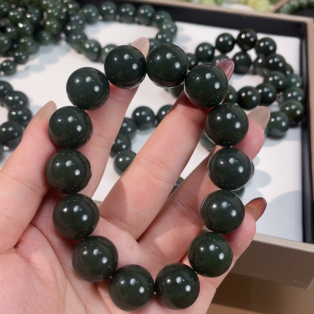 和田玉手链未镶嵌16