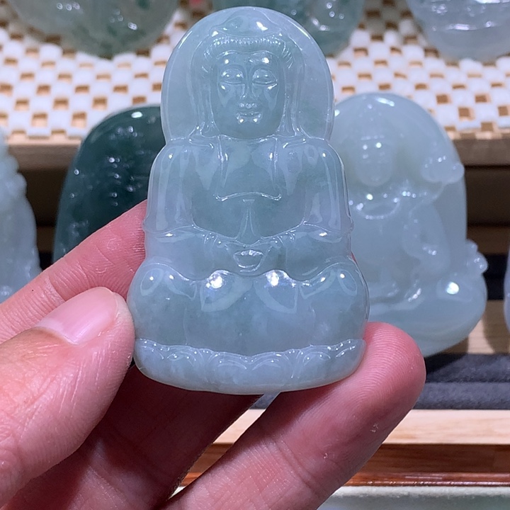 翡翠未镶嵌颈饰/炸/正装观音