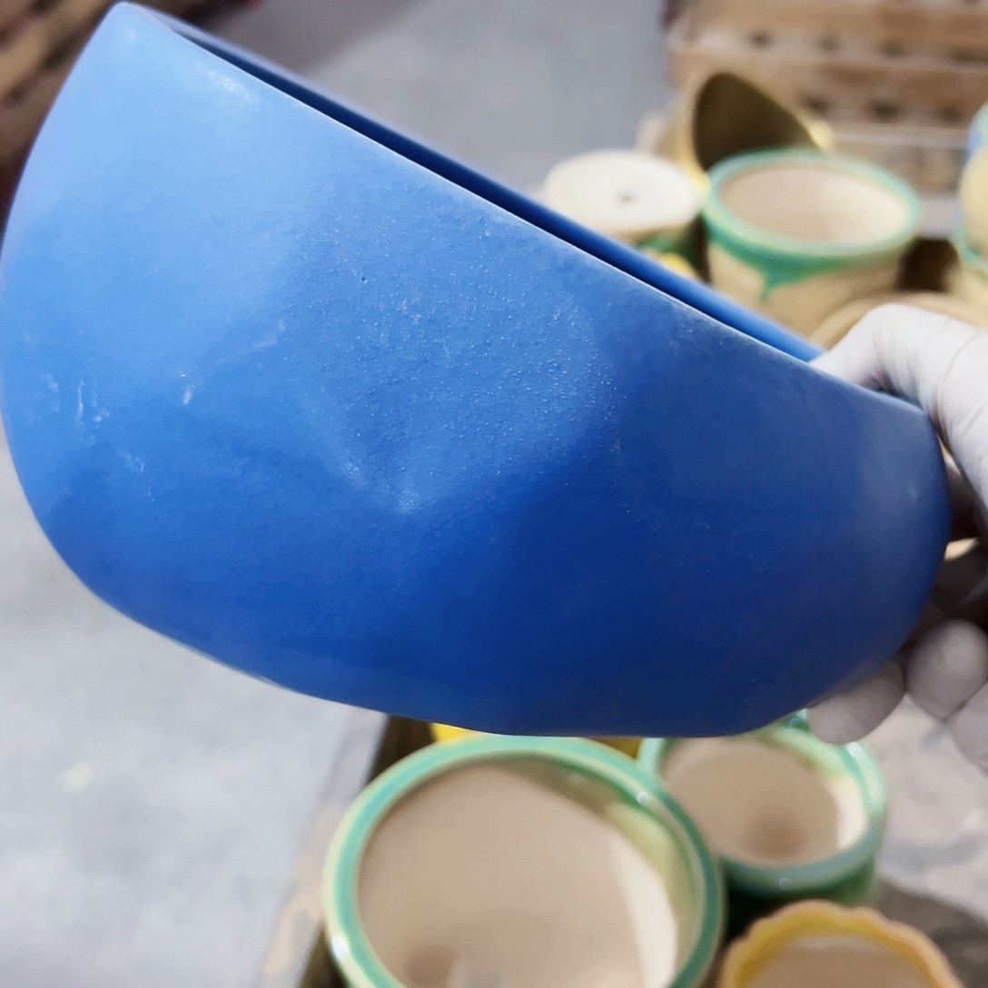 无孔外贸尾单陶瓷花盆凑单10米包邮