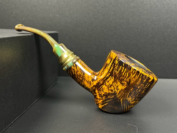 丹麦吉普森C3级石楠木手工烟斗（内径22斗深41.1长135.4）