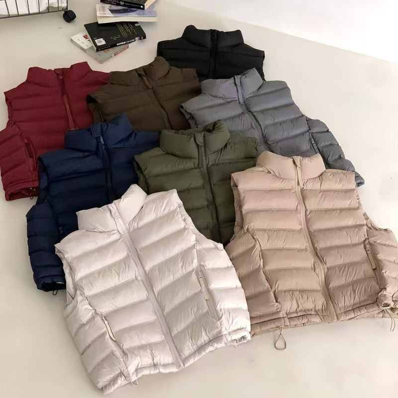 【现货+运险】韩版排骨棉服2025新款轻薄修身短款运动外套马甲棉衣