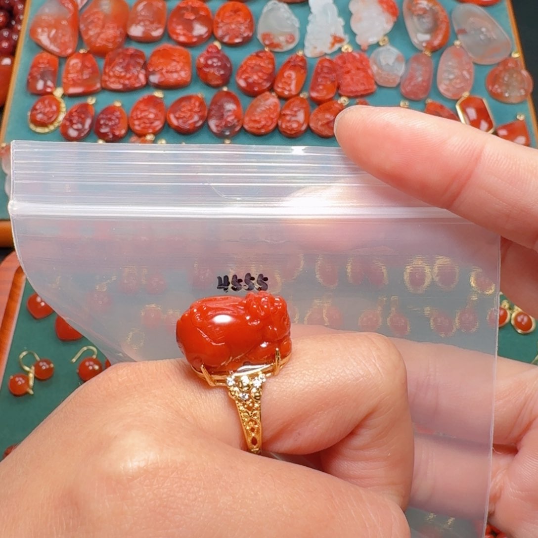 南红玛瑙南红银S925镶嵌