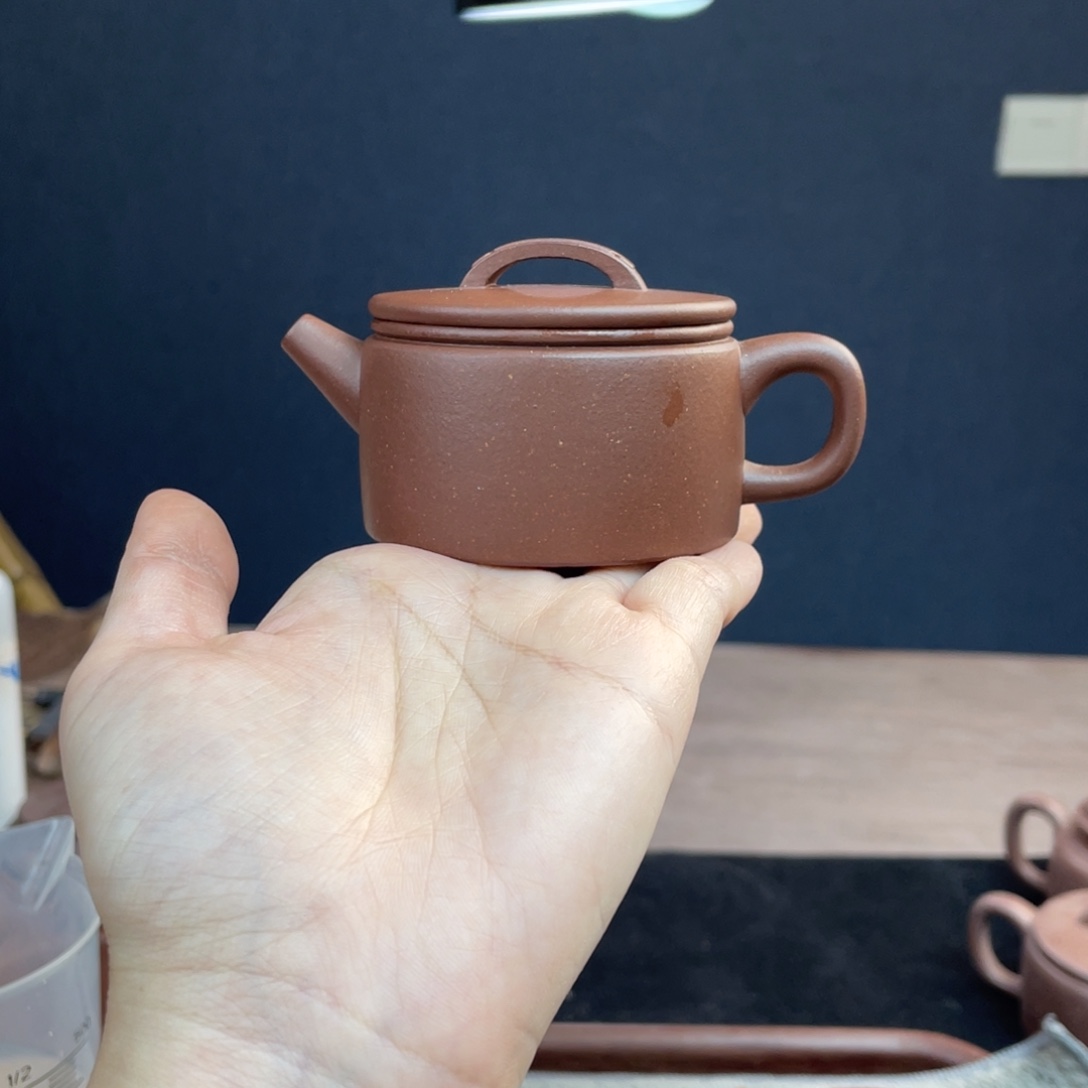茶壶紫砂全手工底槽清汉瓦100cc