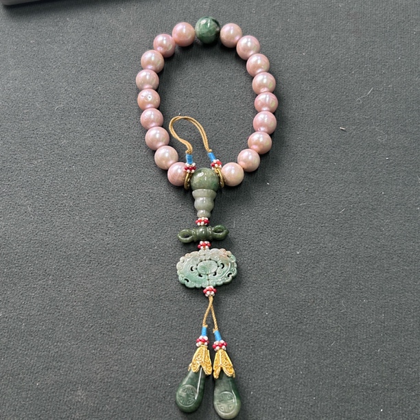 旧藏 粉珍珠手持 古风 老物件 清 A
