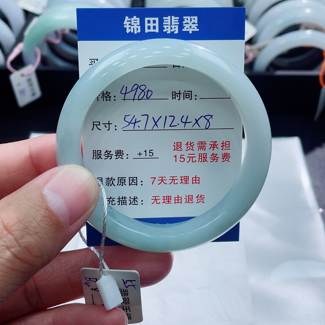 翡翠未镶嵌手镯547