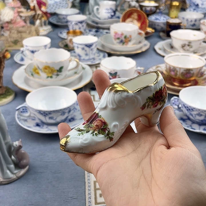 海外中古小房子盘子