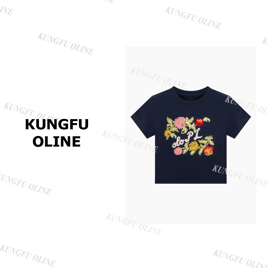 【杨咩咩】【小花】T4751新卡通趣味美式街头宽松百搭时尚T恤上衣