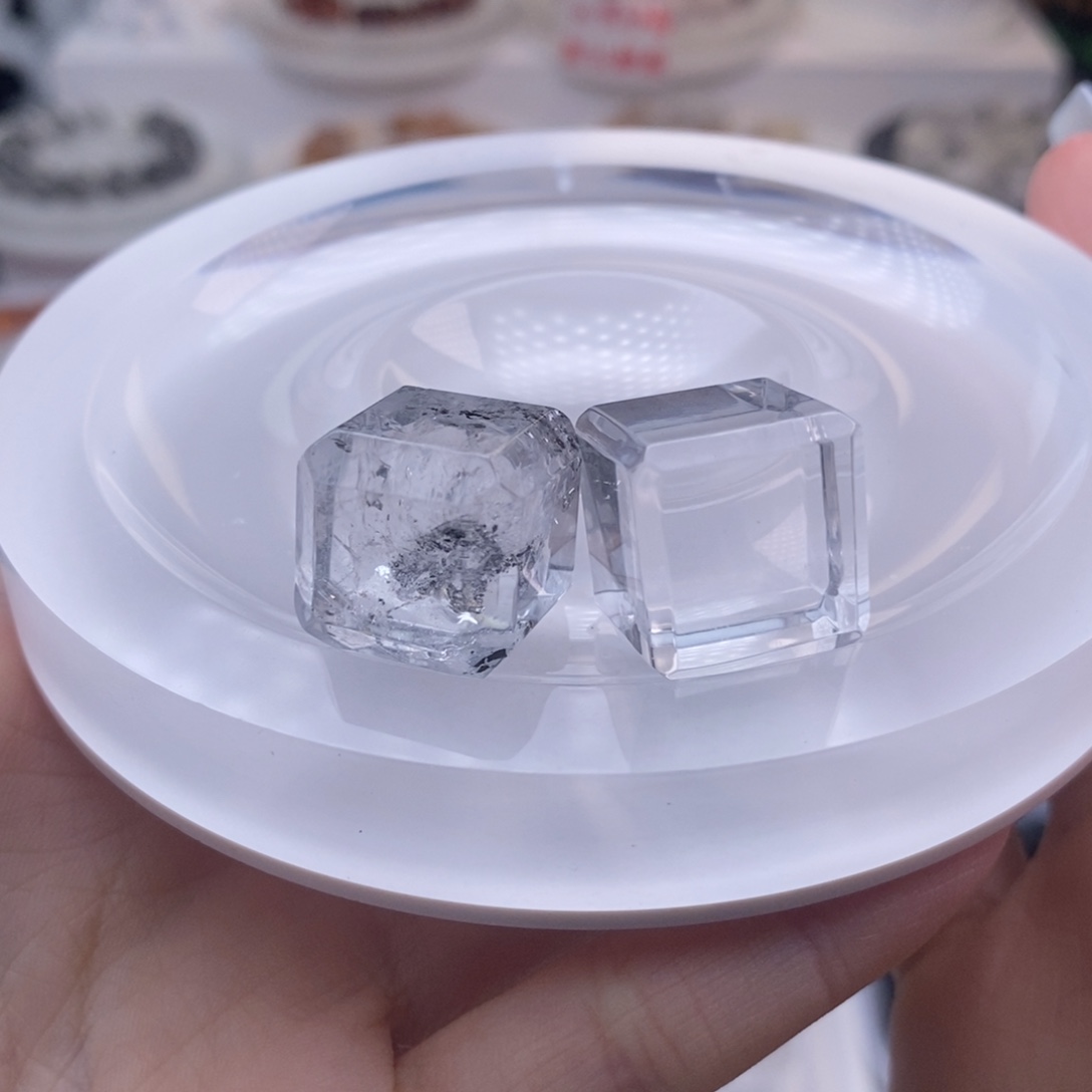 南***茶未镶嵌手链水晶定制打孔不退换